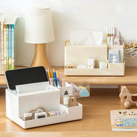 

Многофункциональная коробка для салфеток большой емкости, нескользящая конструкция, прямоугольный держатель для салфеток, диспенсер, ящик для хранения, подставка для мобильного телефона