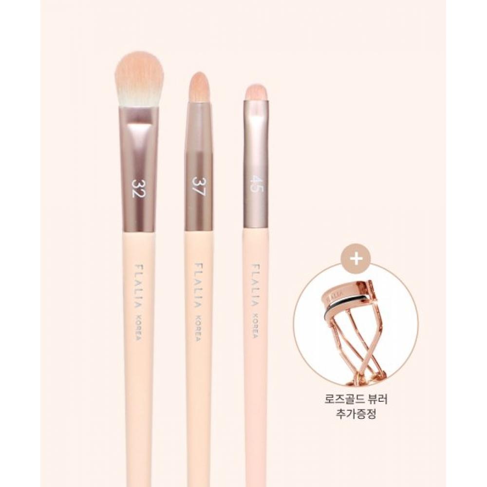 Flalia Essential Eye Shadow Base Color Muli Shadow Brush Set 32+37+45