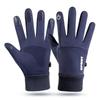 Men's Winter Touchscreen Cycling Gloves - Warm Velvet, Windproof & Waterproof for Outdoor and Electric Car Use