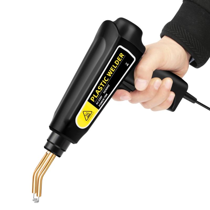 Plastic Repair Kit Welding Machine 70W Plastic Welder Hot Stapler for Most Plastic Repair Soldering Kit with Hot Staple