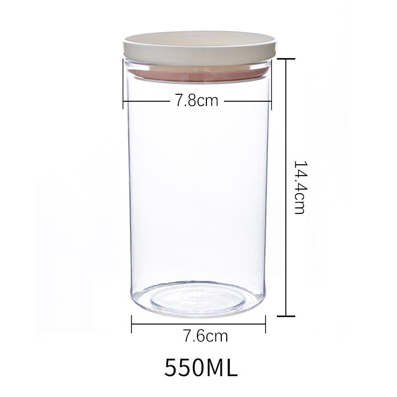 Sealed Jar Kitchen Storage Sealed Ring Bottle Food Grade Transparent Container Miscellaneous Grain Snack Storage Jar