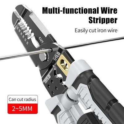 Clește multifuncțional de dezipare a sârmei pentru electricieni Clește de dezipare/ramificare/înfășurare/forfecare eficientă a sârmei