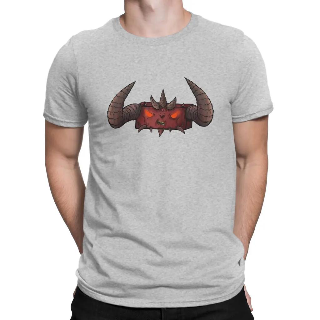 Cute Men T Shirts D-Diablo Vintage Tee Shirt Short Sleeve O Neck T-Shirt Pure Cotton Summer Clothing