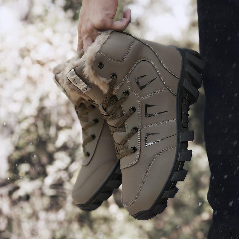 Pánské zimní boty Dámské boty do sněhu Horolezecké boty s kožíškem Vodotěsné Unisex turistické boty pro volný čas