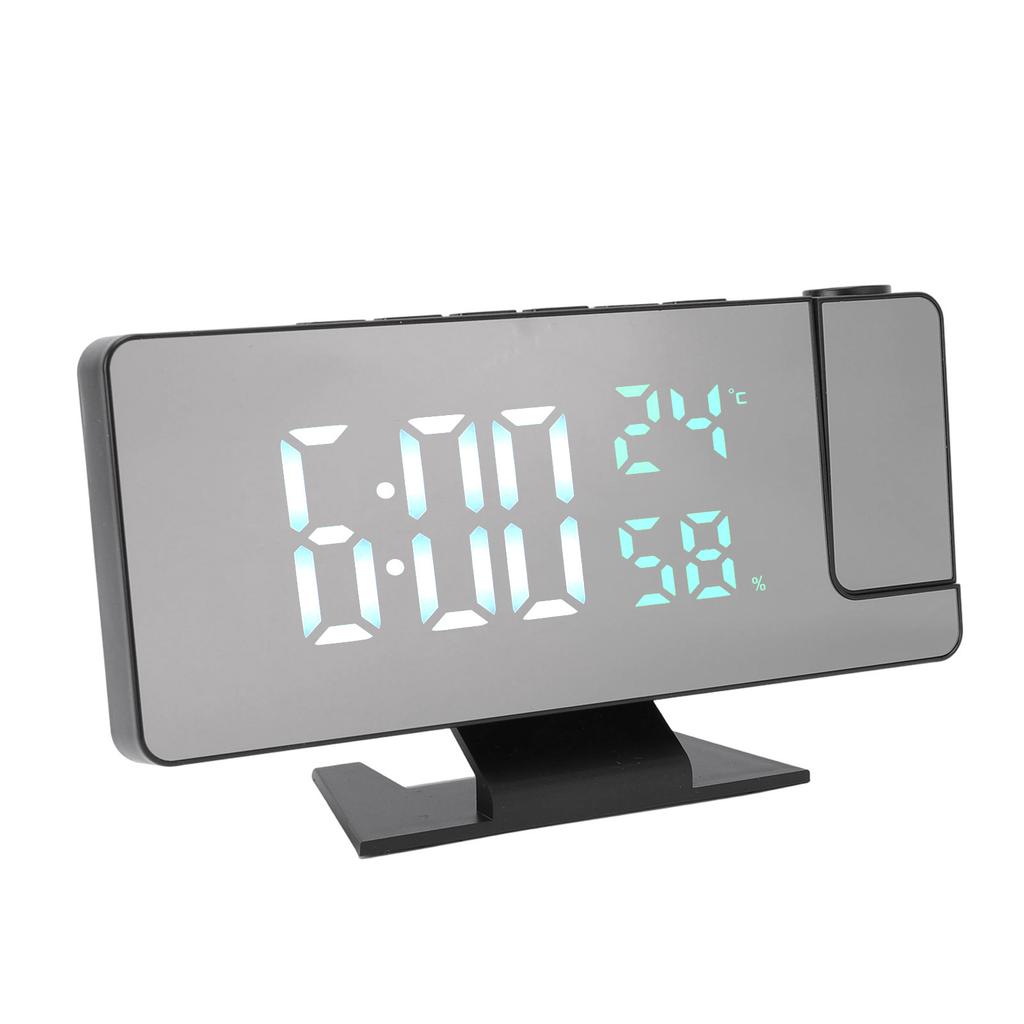 Digital Alarm Clock Large Display LED and Mirror Desk Clock 3 Brightness Levels Modern Electronic Clock for Bedroom