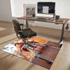 1pc Anime Squirrel with Knitted Hat Chair Mat - Office Desk Carpet for Home Decor, Seasonal Gift, Anti-Slip Rug Suitable for Office and Living Room.C0
