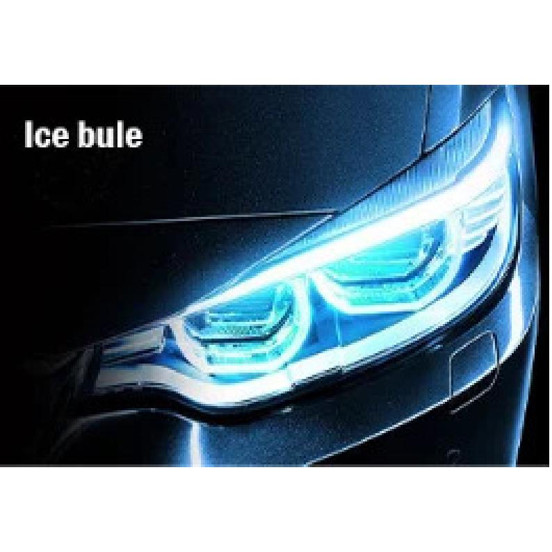 2PCS 12V Car LED Flexible Daytime Running Light Turn Signal Lamp DRL Waterproof Headlight Auto Exterior Decoration Accessories
