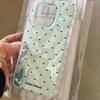 Mint Green Water Ripple Heart iPhone 15 Pro Max Case, Compatible with iPhone 12/13/14