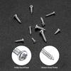 1200PCS Mini Screw Kit, M1M1.2M1.4M1.7 Miniature Cross Round Head Screw