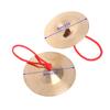 2Pcs 9cm Copper Cymbal Hand Percussion Orff Instruments Gift Toys for Child Kids Preschool Early Educational Buddhist Chimes