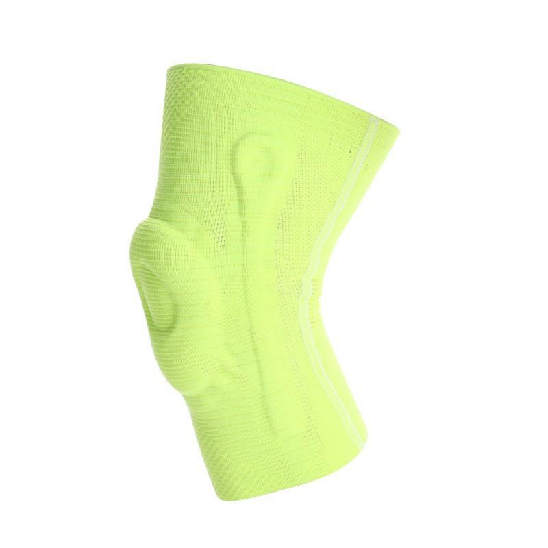 

Sports Kneepads Men s Silicone Professional Support Fitness Protectors Mountaineering Basketball Rope Skipping Flat Knitting Breathable Knitted Leg XL size fits leg circumference 42cm