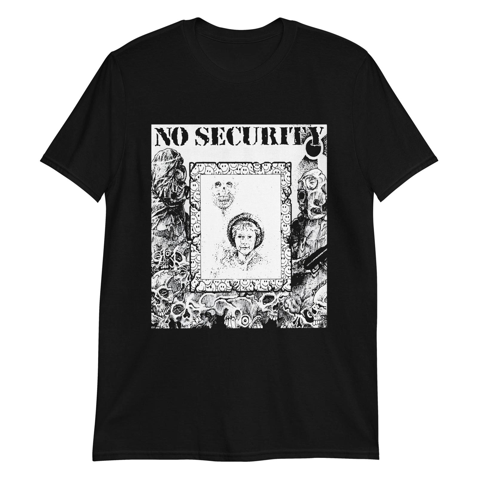 NO SECURITY - 90S SWEDISH HARDCORE PUNK T-Shirt Rapunk Dischange Mob 47 L