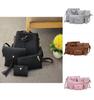Elegant 4pcs Women Lady Handbag Set In Premium Pu Leather With Adjustable Strap