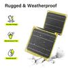 Solar Panel 21W 5v 9v 12v Output Dual USB Portable Waterproof Monocrystalline Silicon Solar Panel for Camping Traveling Fishing
