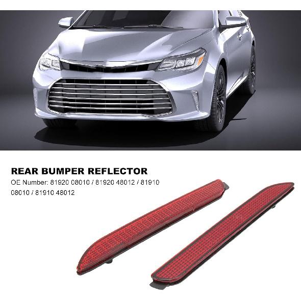Bumper Reflector Kit , Right Left Bumper Reflector 81920 08010 ScratchHigh Visibility 1Pair for RC350 GX470
