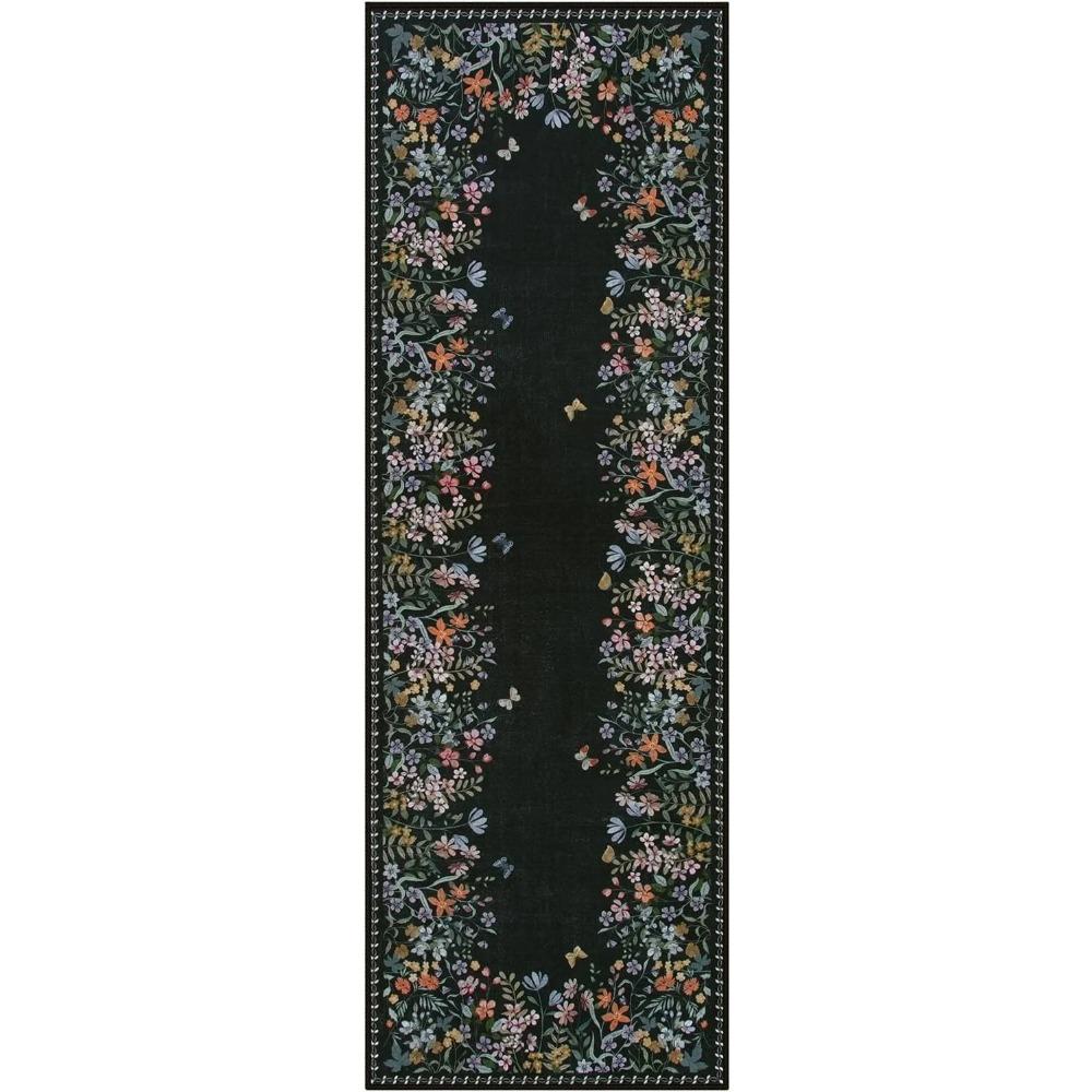 

Hallway Carpet Runway Long Rug Machine Washable Folding Non-slip Floor Mat Spring Flower Home Decoration Rugs for Living Room 50x160cm