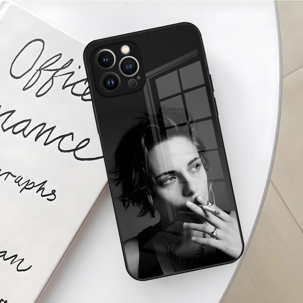 

Amazing Girl Kristen Stewart Phone Case for Iphone 17 16 Air 15 14 12 11 13 Pro Max Mini X Xr Xs Se Puls glass Cover iPhone 13 Pro Max