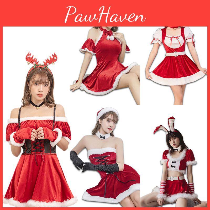 Adorable Feminine Christmas Costume Suit Offering Unique Bunny Girl Design
