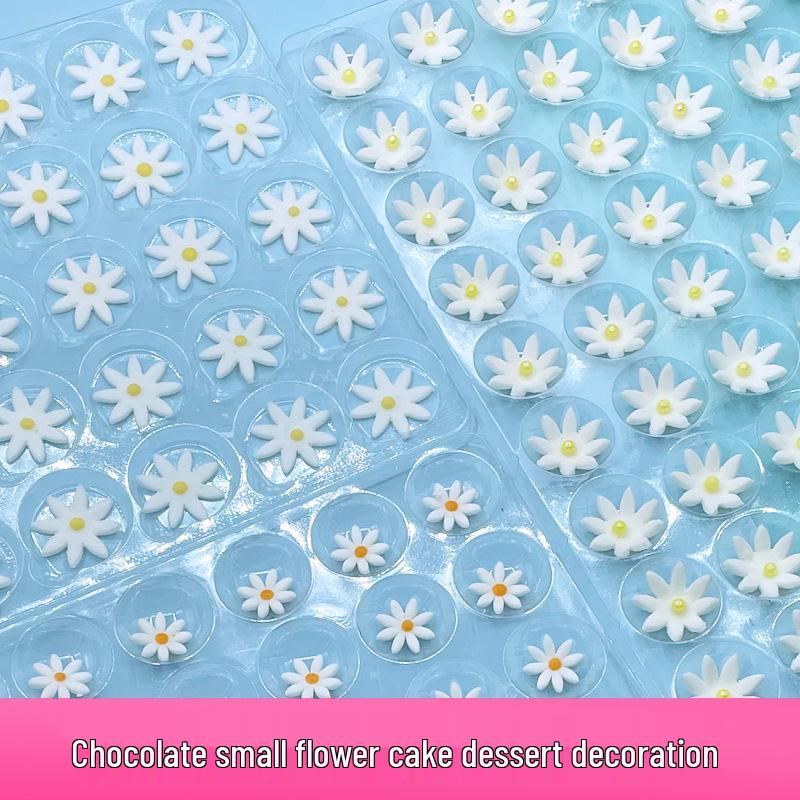 3D Chocolate Flower Decorations - 108 Pieces