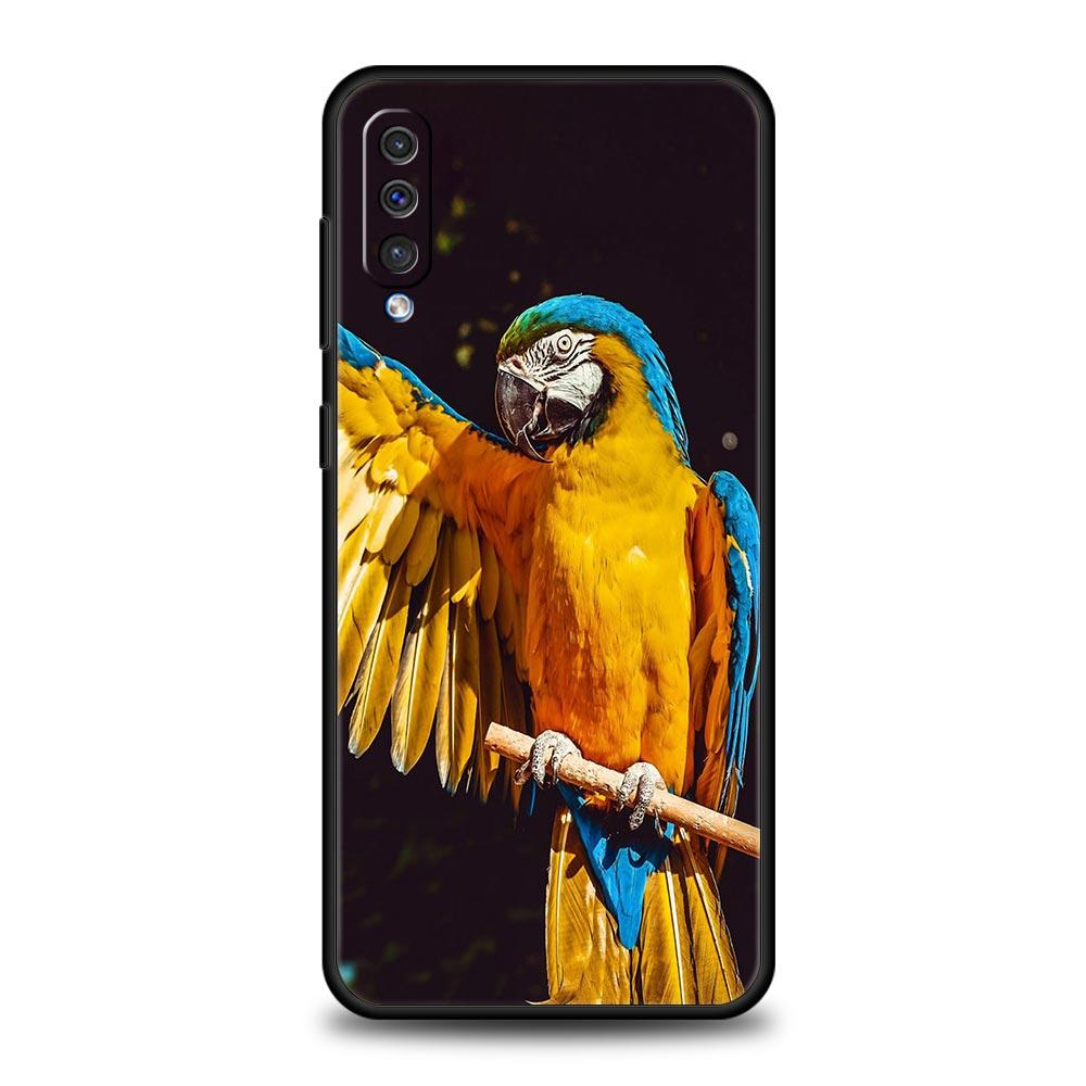 Parrot Bird Phone Case For Samsung Galaxy A56 A36 A26 A34 A17 A16 A06 A14 A12 A54 A72 A70 A30 A24 A22 A20e A52 A50 A40 A32 Cover