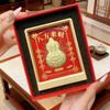 999 Pure Gold 3D Photo Frame Ornament Set for Gifts, Events, and Promotions