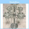 Sparkling Crystal Artificial Candle Holder Lotus Design For Daily Decor Home