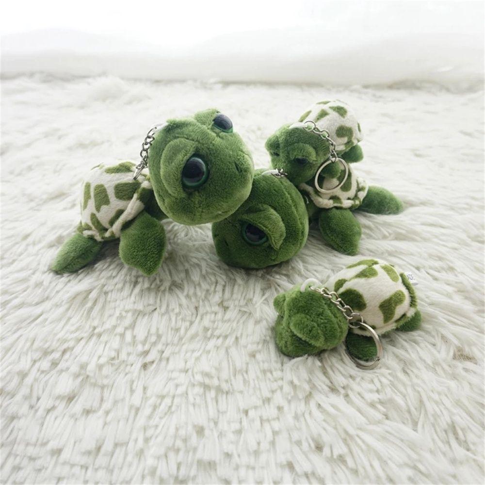 Mini Car Keychain 7cm/10cm Auto Animal Keychain Plush Key Ring Turtle Doll Keychain Turtle Pendant