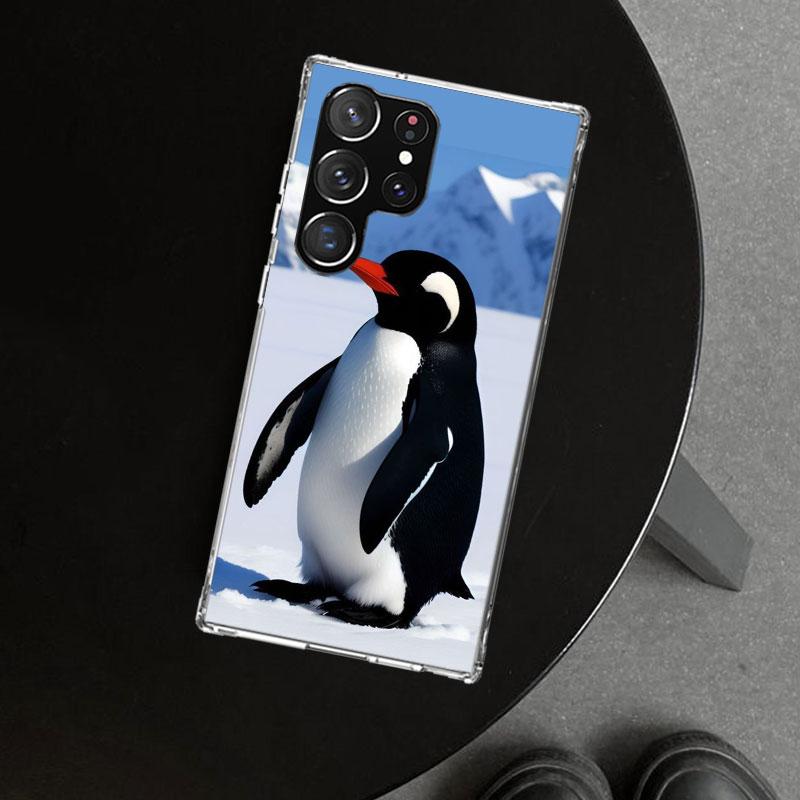 Penguins Love At The North Pole Phone Case Cover for Samsung Galaxy S26 S25 Edge S24 S23 Ultra S22 Plus S21 FE S20 + Art Customi