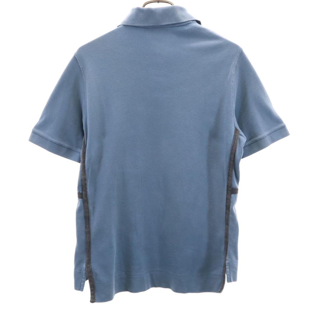 Hermes Made In Italy Short Sleeve Polo Shirt S Charcoal Gray Men's Used