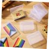 LEDMOMO 12-Piece Box, High Clear Plastic Box Holder, Clear Tarot Bag, Playing Multi-Sized Small Shipping Box, Organizer, Card Case, Pile Crate, Bundle