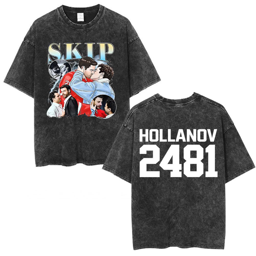 Vintage Washed Heated Rivalry Shane Hollander Ilya Rozanov Tshirt Men Clothing Fashion Casual Short Sleeves T Shirt Streetwear