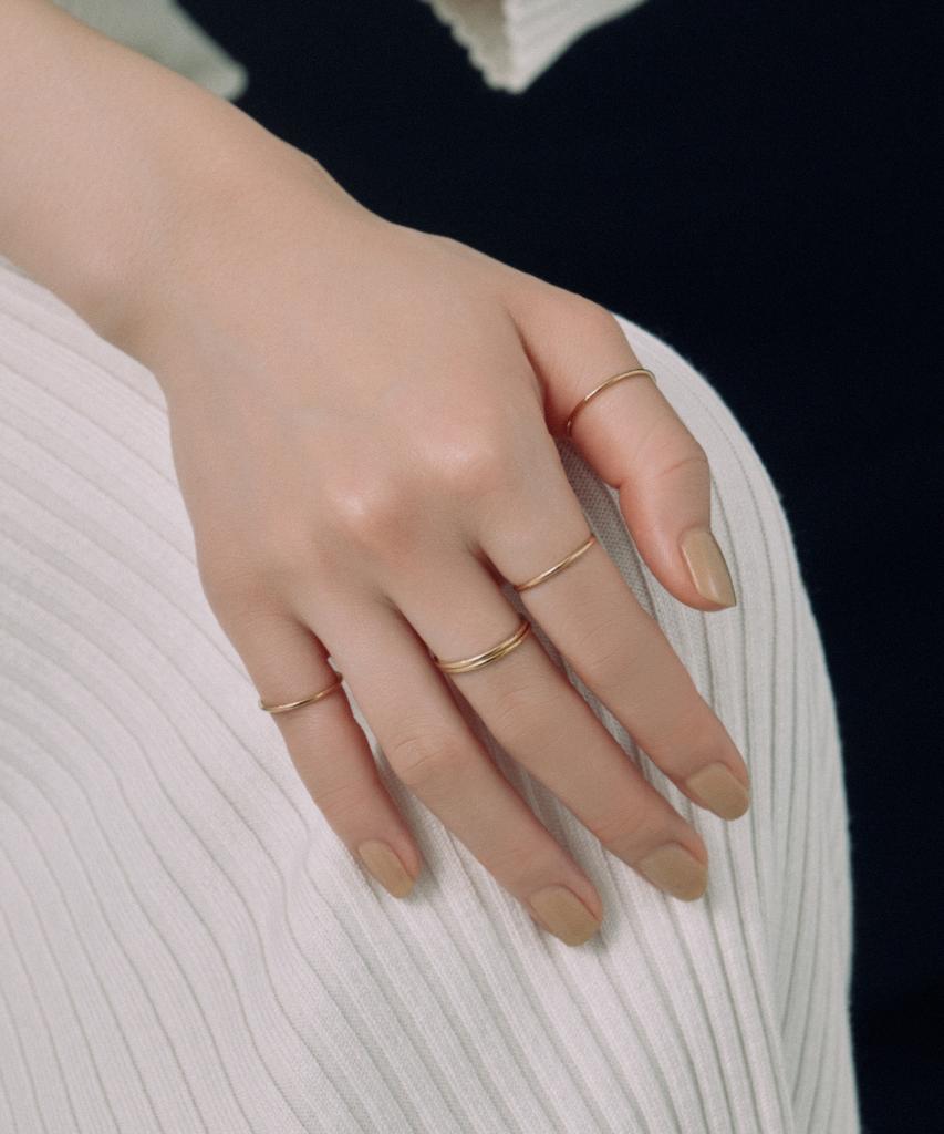 Novice Tokyo Slim Ring 5-Set Thin Ring 5 Set [Stainless] / Gold