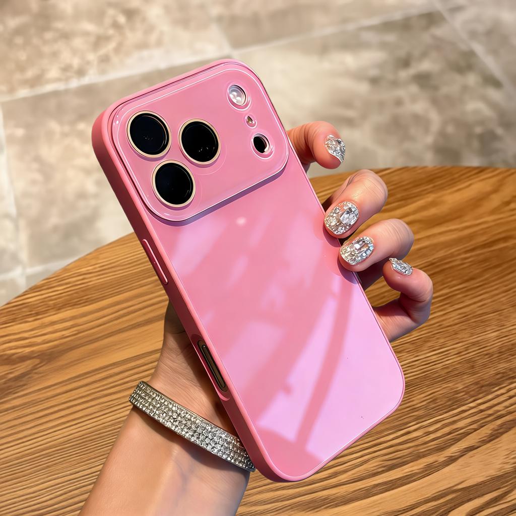 New Tempered Glass Camera Protection Phone Case for For Iphone 17 16 1 14 13 12 Pro Max Bumper Shockproof Hard Back Cover