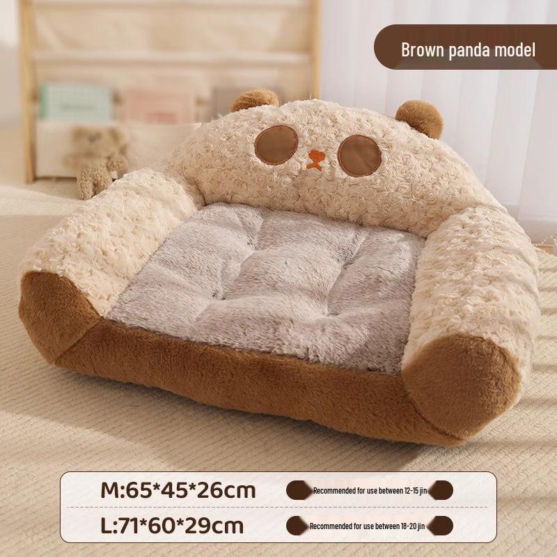 Cozy Washable Pet Bed: Thickened Nesting Pad for Small Dogs & Cats