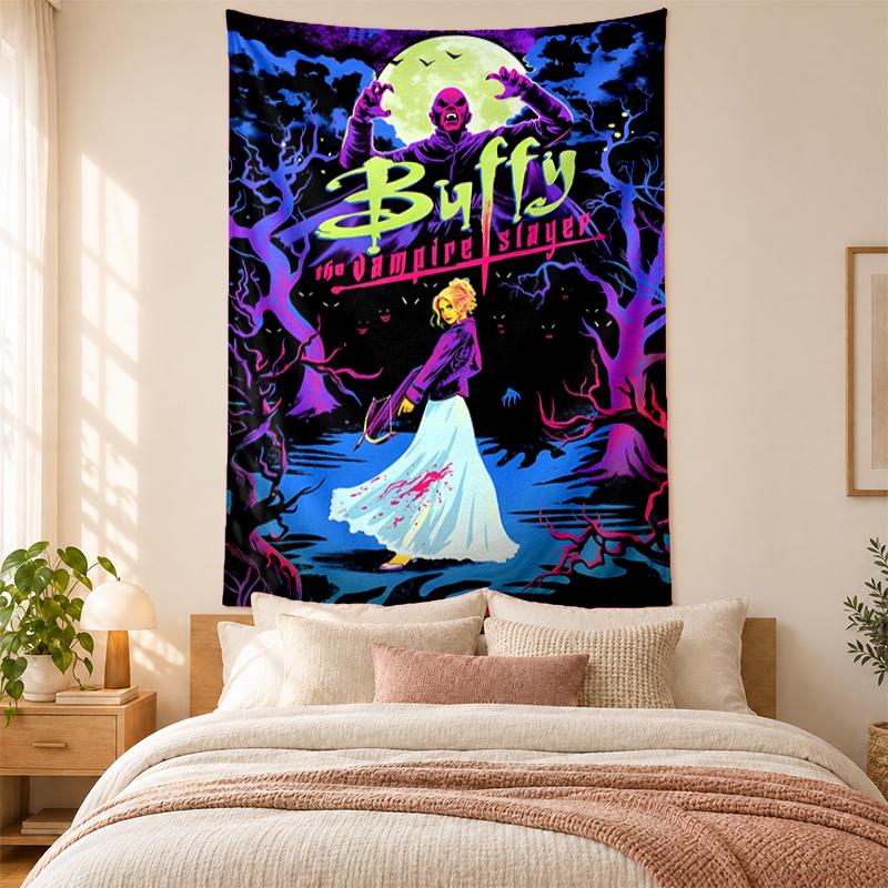 Buffy Tapestry highquality for decorating living room bedroom dorm walls ideal as bedroom wallart orholiday gift