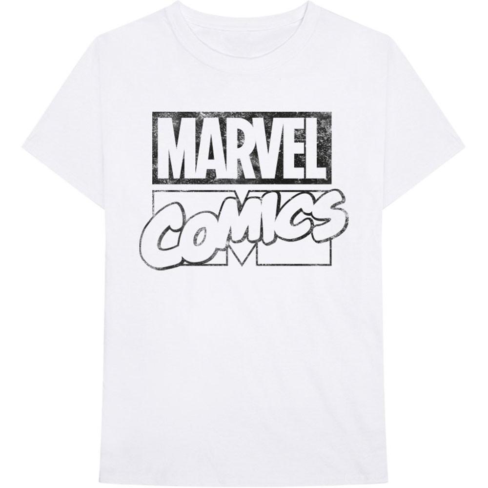Men s Marvel Comics Logo T-shirt X-Large White XL