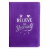 Lavender Velvet Notebook – 80 Pages – Believe Yourself