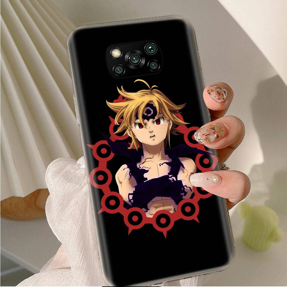 AD84 Seven Deadly Sins Clear Case for Samsung A04 A14 A23 A34 A54 M23 M33 M52 M53 Realme 10 9 C30S C35 C55 VIVO Y02 Y21 Y33S Y51 X80 V25 Cover