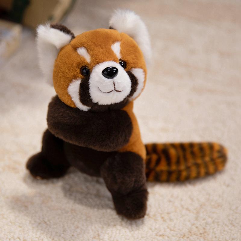 Cute Cute Panda Raccoon Snapping Circle Plush Toy Doll Tiger Bracelet Children'S Rag Doll Birthday Gift