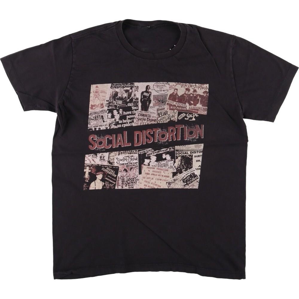 Vintage Social Distortion Tour Flyers Collage T-shirt Size S to 5XL NZ250 Unisex T-Shirt XXXXL