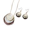 Grenzüberschreitendes Explosions-Emaille Dreischichtiger Ring Hohl-Anhänger Ohrringe Set Böhmisches Damen Schmuckset