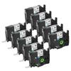3-10PCS Heat Shrink Tubes Label Compatible for Brother HS HSe-231 Hs-631 5.8/11.7mm Label Tape For P-Touch PT-1010 Label Printer