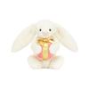 JELLYCAT Bonnie Rabbit series shy comfort doll plush doll sitting height 15cm high