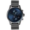 1513677 Jet Quartz Grey IP and Mesh Bracelet Casual Men's Watch