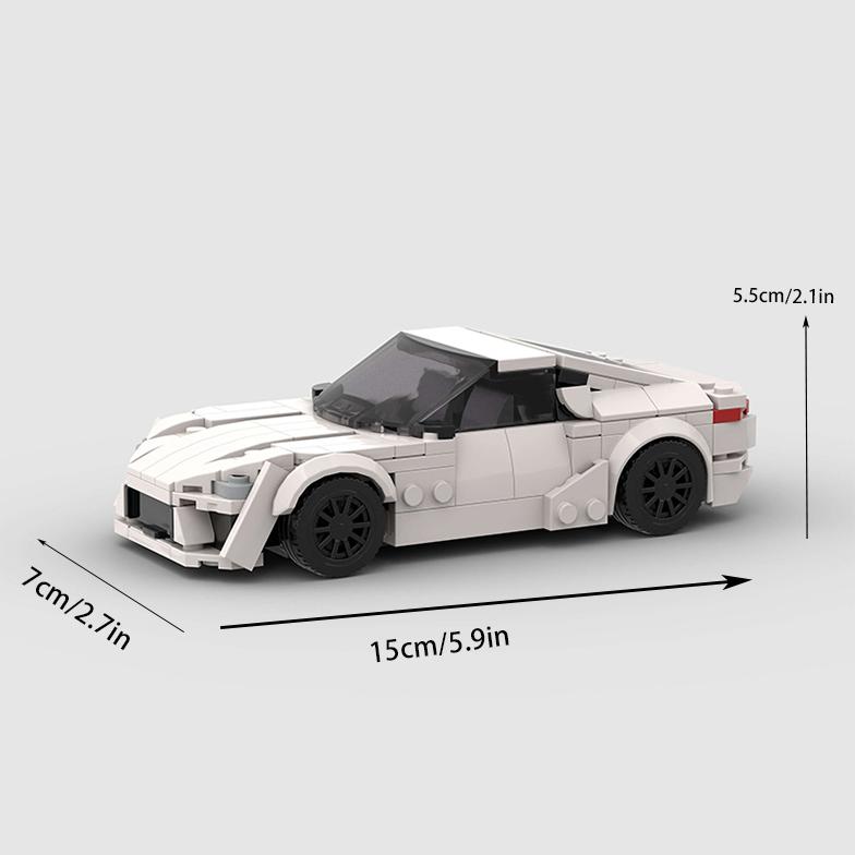 MOC Racing City Car Building Set - Creative Garage Toys - Ideal Gift for Children's Birthdays and Christmas Gifts