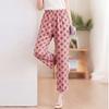 Haoyi Women's Mid-Aged Summer Straight-Leg Casual Pants