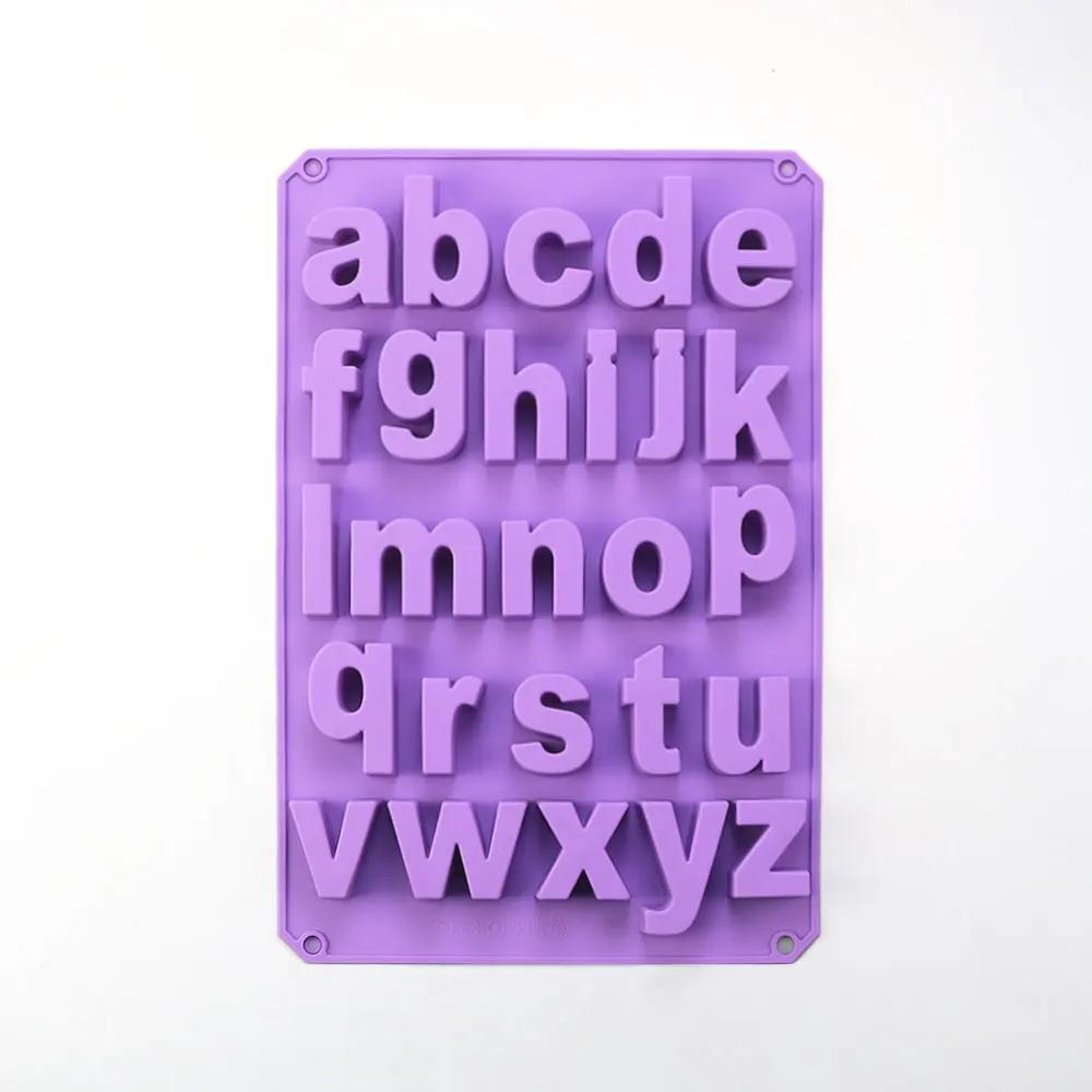 26 Letter Silicone Chocolate Mold Cake Mould Jelly Candy 3D DIY Molds Kitchen Baking Tools