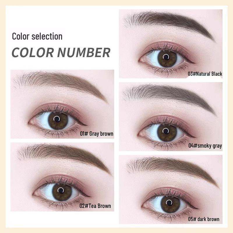 ROOBOO Wild Velvet Waterproof Eyebrow Pencil - Pigmented, Long-lasting, Sweatproof Makeup for Beginners