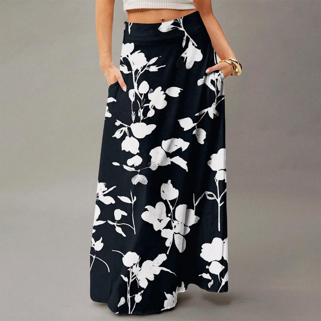Women's Flowy Maxi Dress Regular Casual Summer Bohemian Skirt