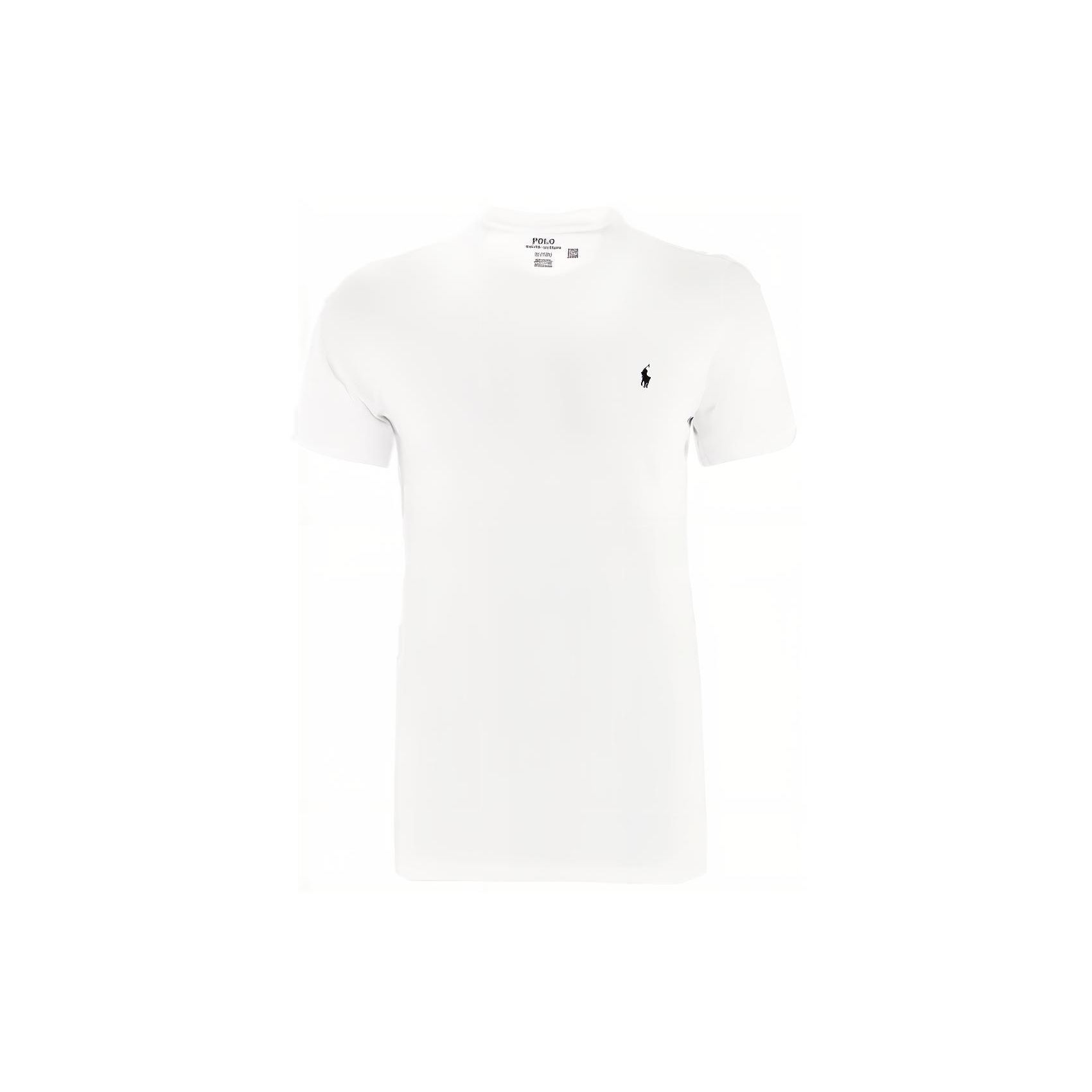 

Polo Ralph Lauren Ss22 Solid Color Logo Embroidered Crew Neck Short Sleeve T-Shirt Men Tops White 714844756-004 XL